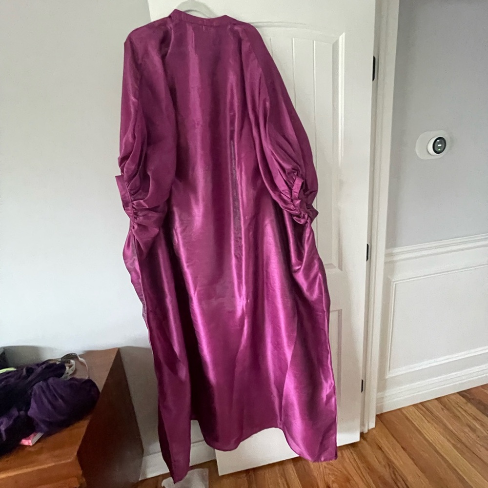 NEW belted kaftan dress One size fits most in purple - Picture 5 of 13